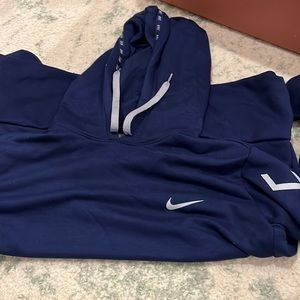 Never worn blue Nike cropped hoodie